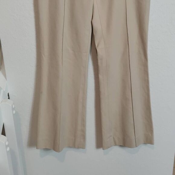 Diane Van Furstenberg Pants Womens 4 Wide Leg Trousers Beige Brown - Picture 3 of 11